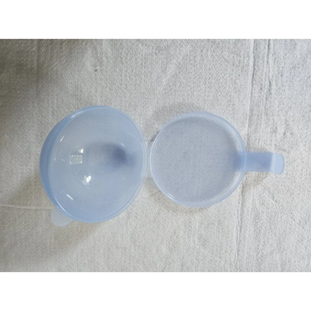 Tupperware Forget Me Not 4201B Onion / Tomato Keeper Light Blue